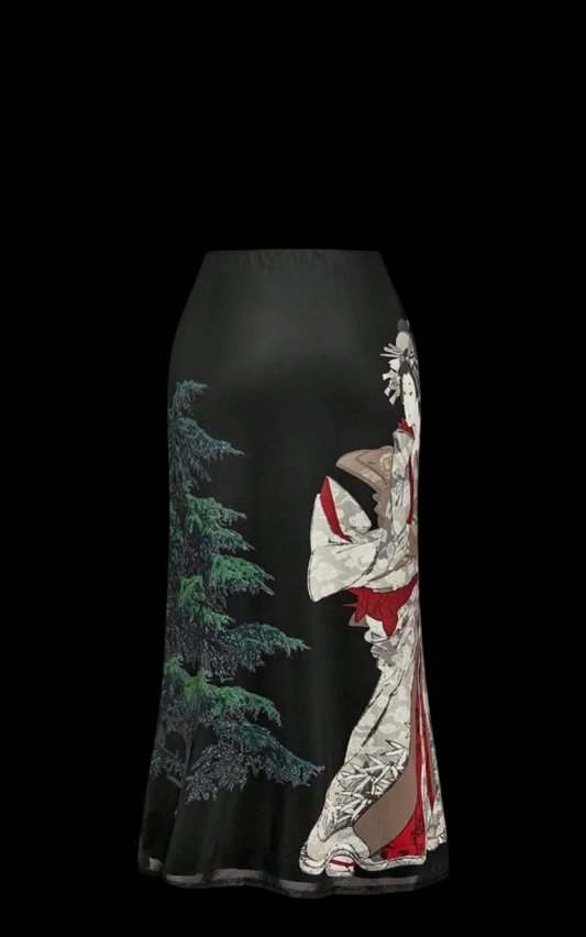 Geisha Graffiti Skirt