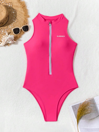 Summertime Fine Zip Bodysuit