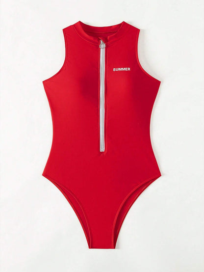 Summertime Fine Zip Bodysuit