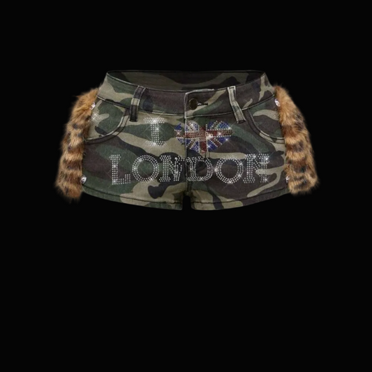 London Drip Camo Shorts